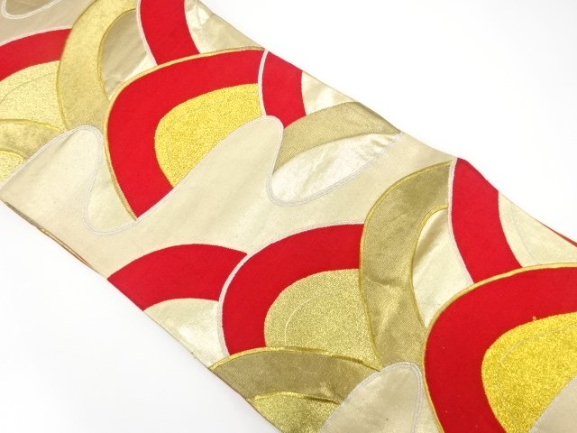 JAPANESE KIMONO / ANTIQUE FUKURO OBI / SILK / WOVEN STREAM